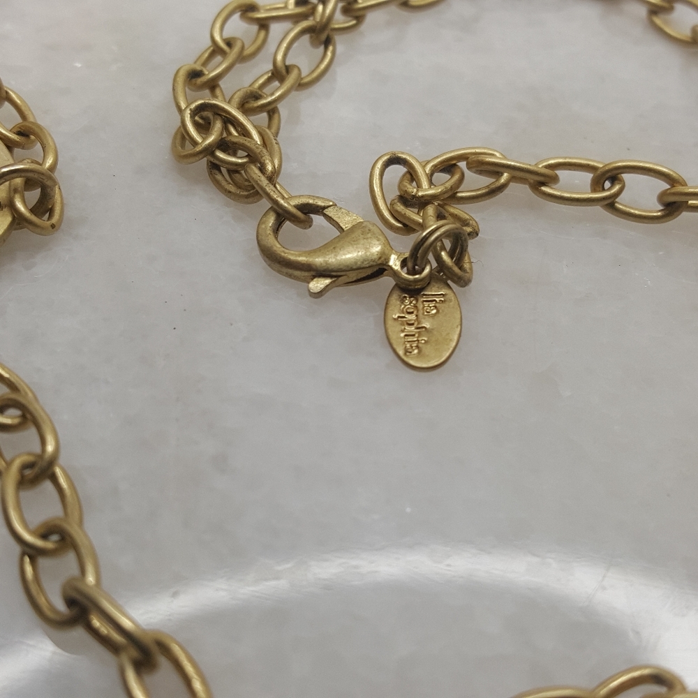 ✔Lia Sophia Long Gold Pendant Necklace - Picture 3 of 5